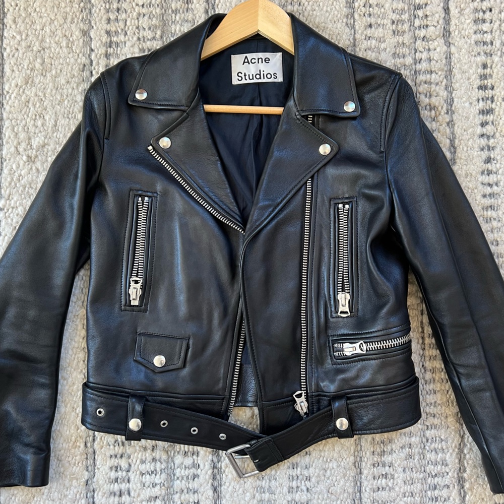 Acne Studios Brock Leather Jacket sz 36